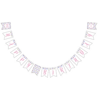 Banderines Rótulo de cumpleaños feliz de EDIAG