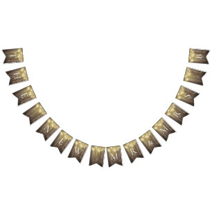 Banderines Rústico Mason Jar y Woodgrain Boda Fiesta Jardín