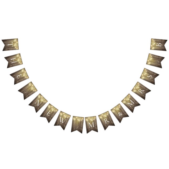 Banderines Rústico Mason Jar y Woodgrain Boda Fiesta Jardín (Todo)