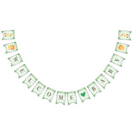 Banderines Safari Jungla Bienvenida Niño Bebé Ducha León Gira