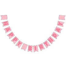 Sandwich de fresa rosa Feliz cumpleaños