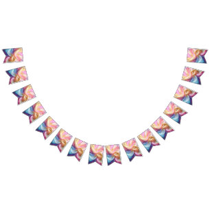 Banderines Seda de Pastel Colorido