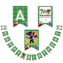 Segundo año de fútbol personalizado Abajo cumpleañ