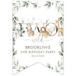 Banderines Selva de animales Verdor Dos salvajes cumpleaños s