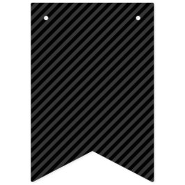 Banderines Sencilla franjas diagonales negras y negras