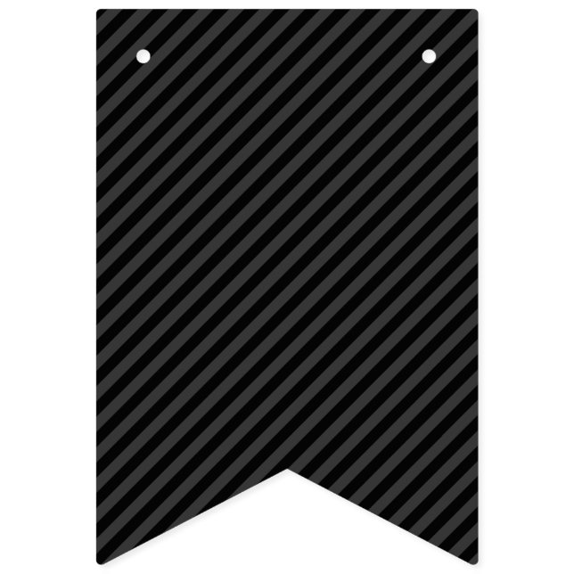 Banderines Sencilla franjas diagonales negras y negras (Primera bandera)