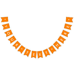 Banderines Sencillamente Naranja Personalizar de color sólido