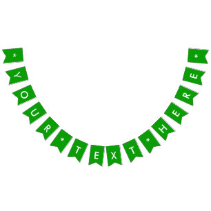 Banderines Sencillamente verde Personalizar de color sólido