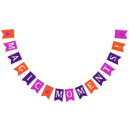 Banderines Sencillas y extravagantes estrellas Purpurinas de 