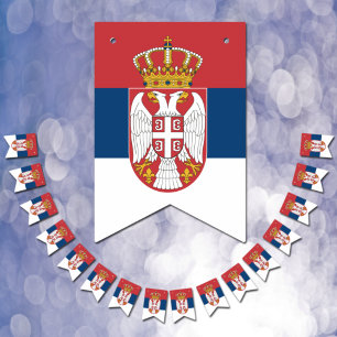 Banderines Serbian Flag & Party Serbia Banners /Weddings