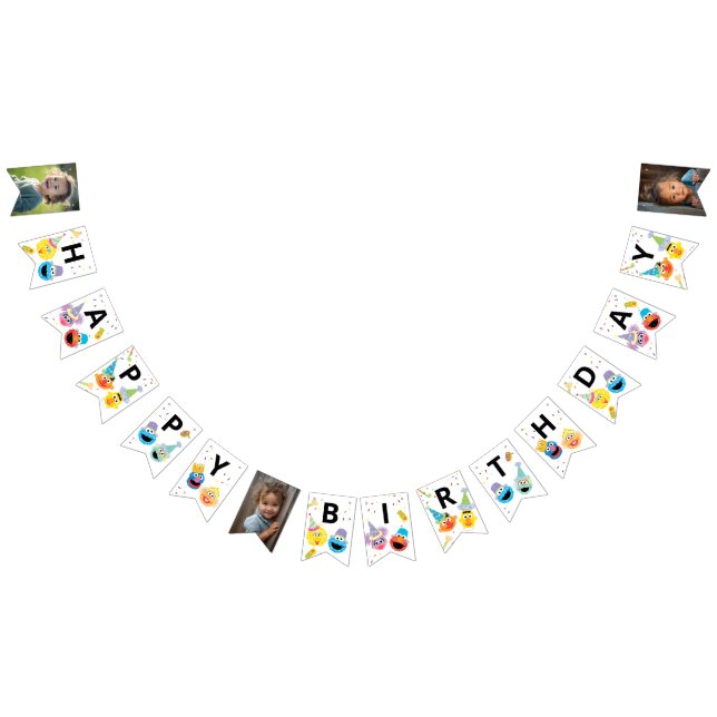 Banderines Sésamo Street Pals Confetti Cumpleaños (Todo)