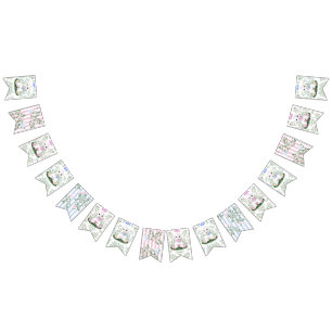 Banderines Sexo floral de cordero Revelación Baby Shower