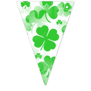 Banderines Shamrocks BUENA SUERTE - Patrón sin Seamless 1