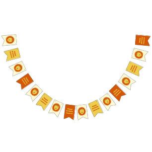 Banderines Signo de Leo Cumpleaños León Nombre Personalizado