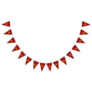 Banderines Signo de peligro de pimienta caliente