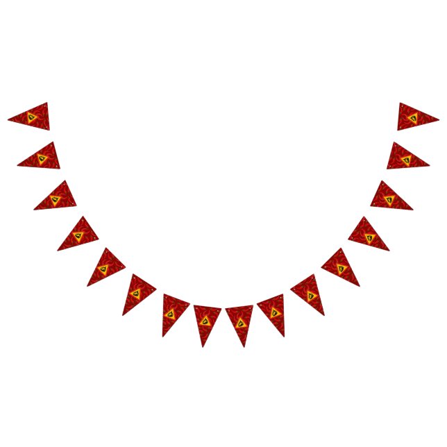 Banderines Signo de peligro de pimienta caliente (Todo)