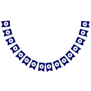 Banderines Símbolo azul malvado Ojo Buena suerte y protección