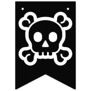 Banderines Símbolos simples / iconos - SKULL & BONES + ideas