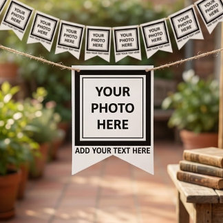 Banderines Simple 16 Foto & Agregar Texto – Subir imagen