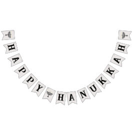 Banderines Simple Festival de las Luces Menorah Hanukkah