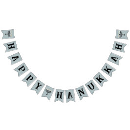 Banderines Simple Festival de las Luces Menorah Hanukkah