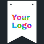 Banderines simple minimal add your logo business name text<br><div class="desc">DESIGNED FOR YOU</div>