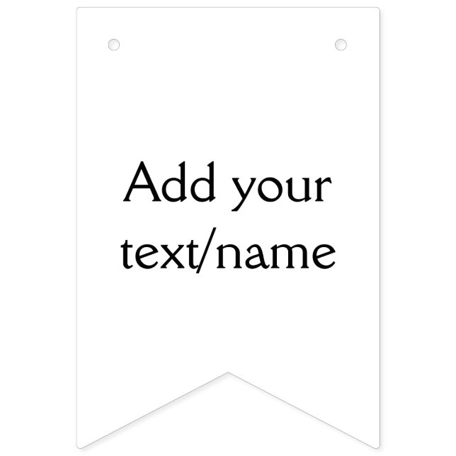 Banderines simple minimal add your text/name custom personali (Primera bandera)