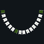 Banderines simple minimal happy birthday CUSTOM Bunting Flags<br><div class="desc">DESIGNED FOR YOU</div>