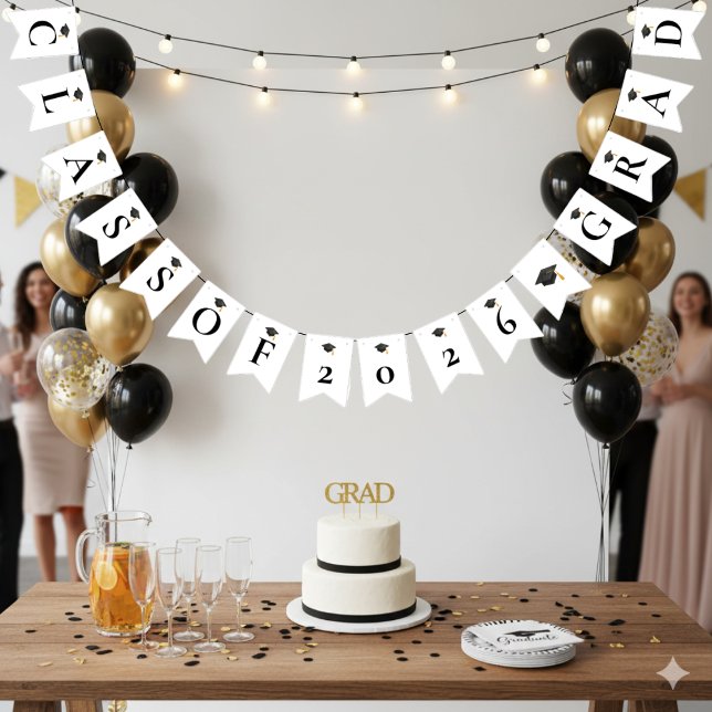 Banderines Simple Modern Graduation Party (Subido por el creador)