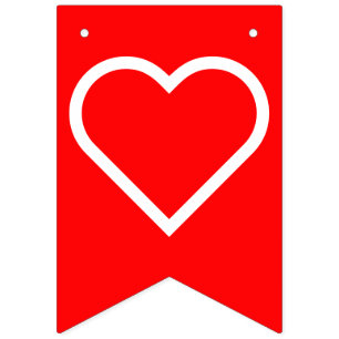Banderines Simplemente símbolos/iconos - CORAZÓN + ideas
