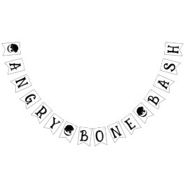 Banderines Skeleton enojado Bone Bash Halloween