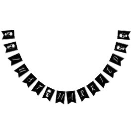 Banderines Skull Gothic Halloween Boda Bunting