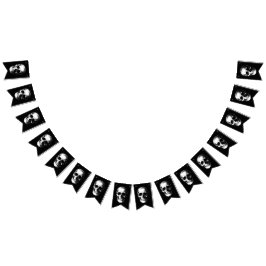 Banderines Skull Gothic Halloween Boda Bunting