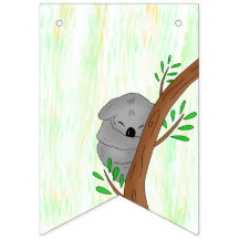 Sleepy Baby Koala Bear Baby Shower personalizado