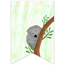 Banderines Sleepy Baby Koala Bear Baby Shower personalizado