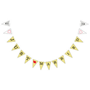 Banderines SÓLO UN signo CASADO