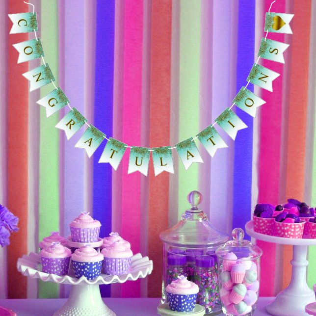 Banderines Sparkle BRIDE Glam felicitaciones Fiesta de ducha (Subido por el creador)