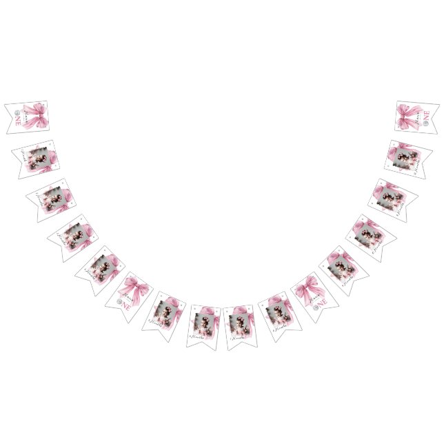 Banderines Sparkle Pink Coquette Bow 1 (Todo)