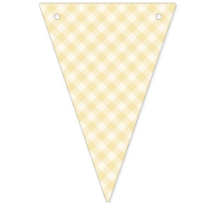 Banderines Spring Retro Gingham Crema de mantequilla