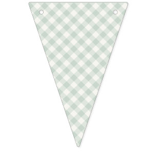 Banderines Spring Retro Gingham Muted Sage
