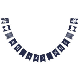 Banderines Sr. y Sra. Nautical Bunting
