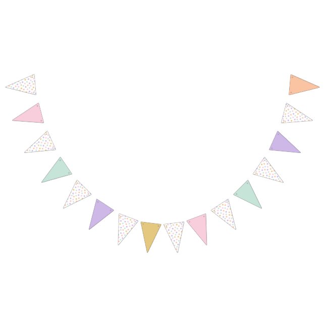 Banderines Star Confetti (Pastel-Solids) (Todo)