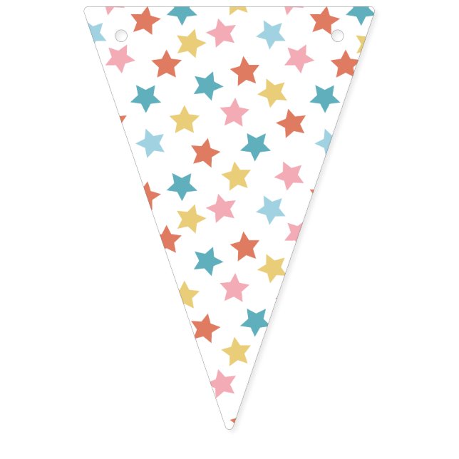 Banderines Star Confetti (Retro) (Primera bandera)
