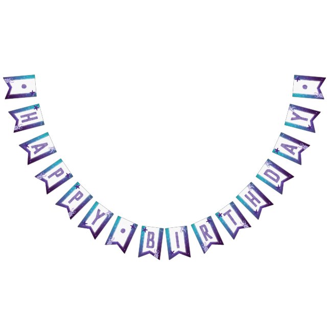 Banderines Starfish morado y Verde azulado acuarela Feliz cum (Todo)