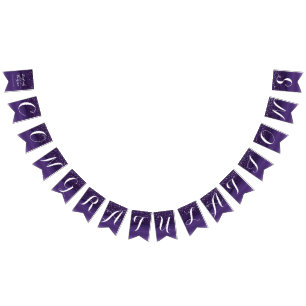 Banderines Starry night boda felicitaciones bunting