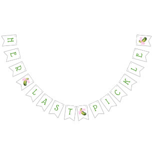 Banderines ¡Su último pepinillo! Decoraciones para despedida 
