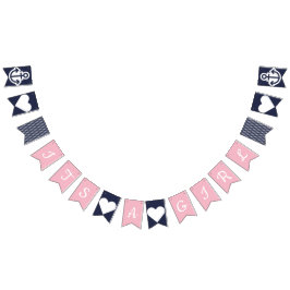 Banderines Su un empavesado náutico del chica