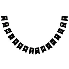 Banderines Sucio Treinta, Martini Tema 30 Fiesta de cumpleaño