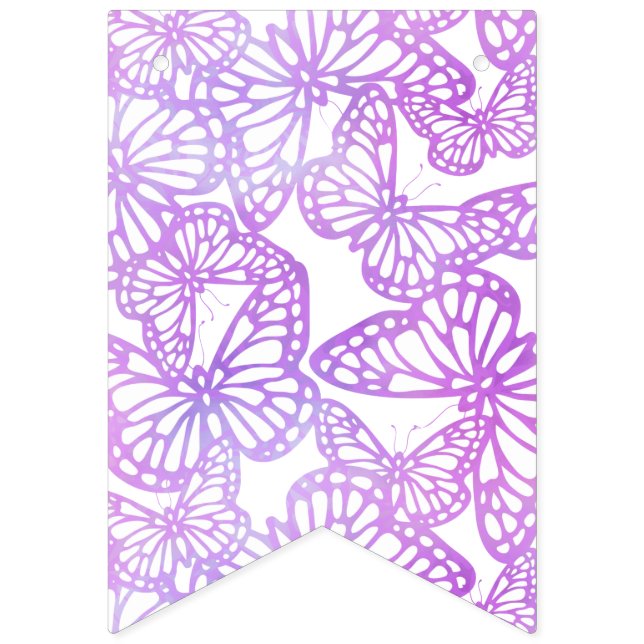 Banderines Sueños de mariposa (Lavender) (Primera bandera)