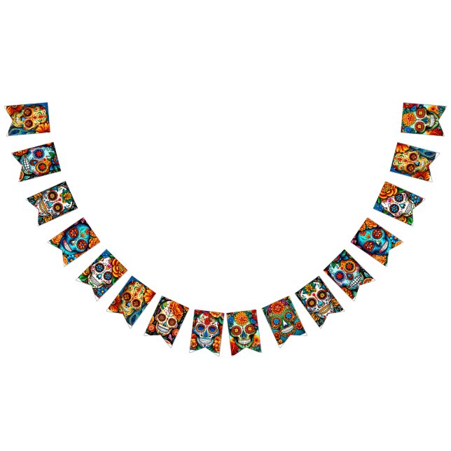 Banderines Sugar Skull (Todo)